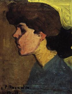 Amedeo Modigliani Head of a Woman in Profile Spain oil painting art